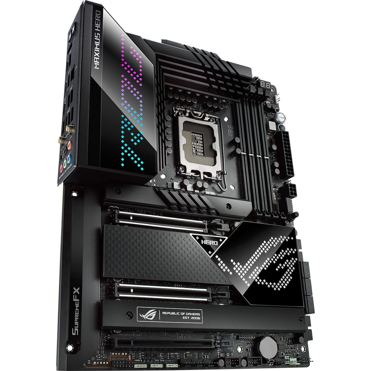 Asus Rog Maximus Z690 Hero Wifi 6E Atx Gaming Motherboard With Pcie 5.0, Ddr5, 20+1 Power Stages, Thunderbolt 4, 5Xm.2