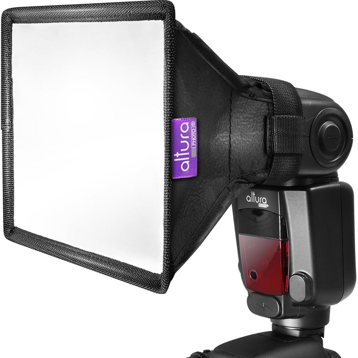 Flash Diffuser Light Softbox 9X7 By Altura Photo (Universal, Collapsible With Storage Pouch) For Canon, Yongnuo And Nikon Speedl