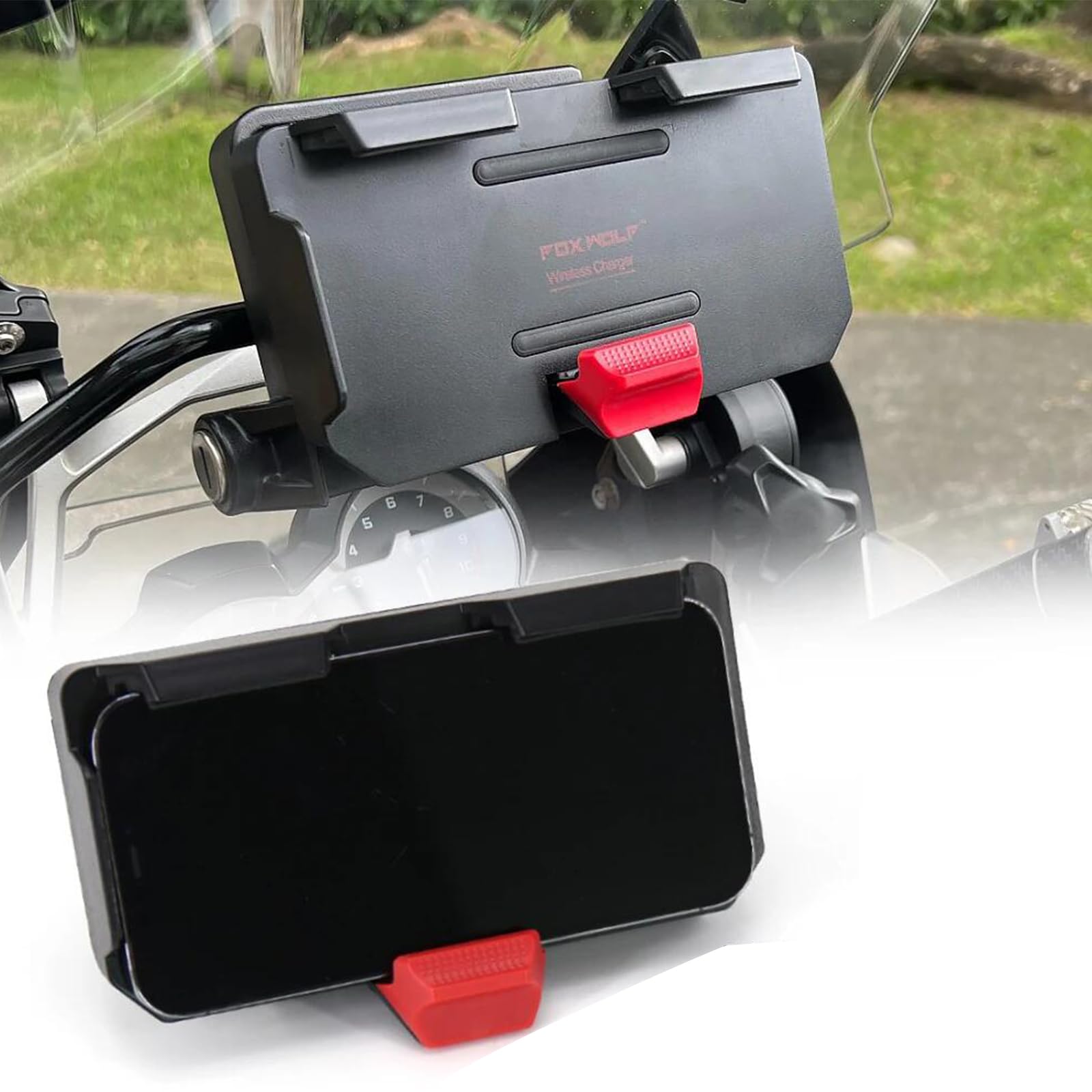 The New Gps Mobile Phone Motorcycle Navigation Bracket Wireless Charging Support With Two Usb Ports For R1200Gs/Adv F800Gs Adv F