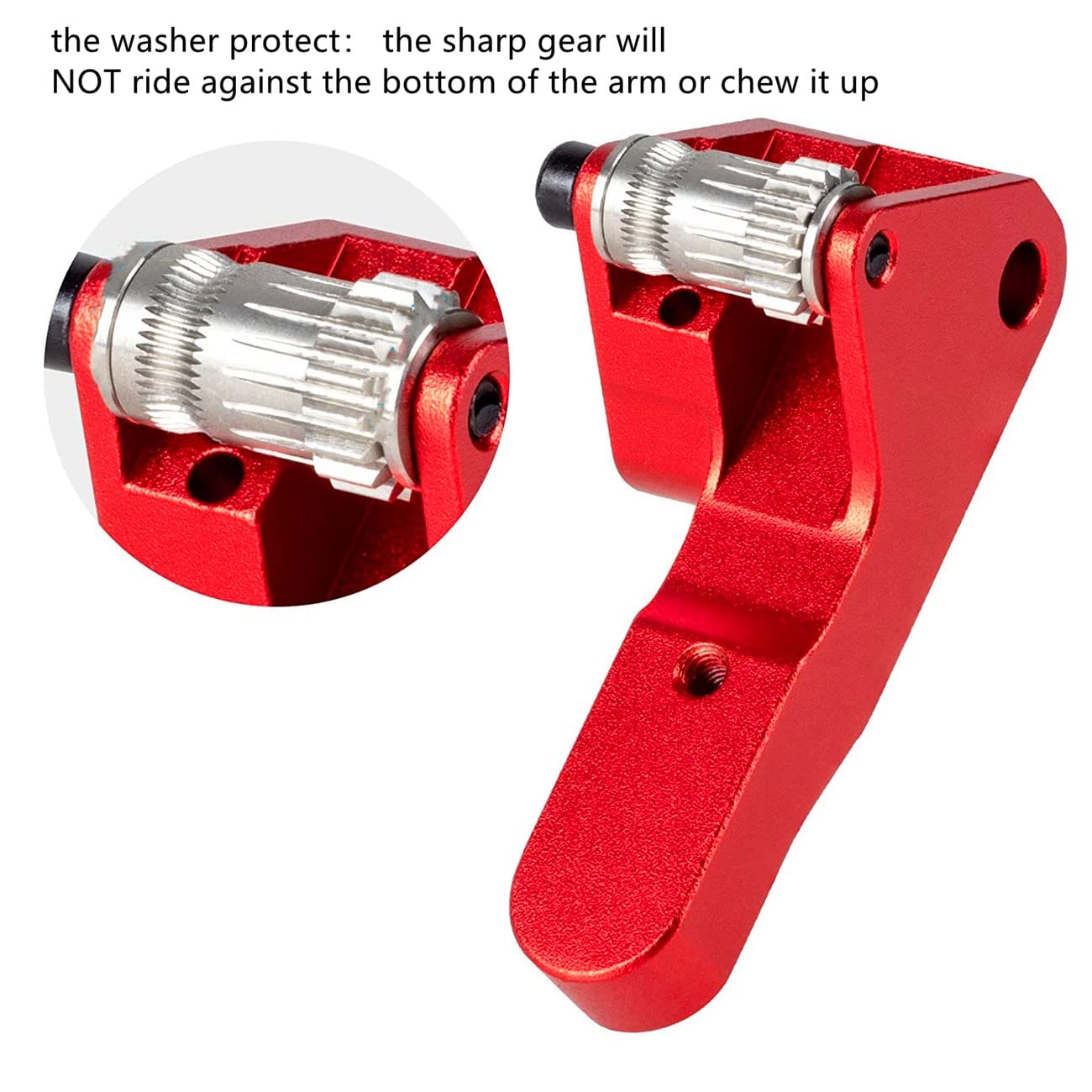 3Dman Dual Gear Extruder Drive Feeder Upgrate For Ender 3 V2, Ender 3 Series, Ender 5 Pro, Ender 5 Plus, Cr10 Series And Other 3