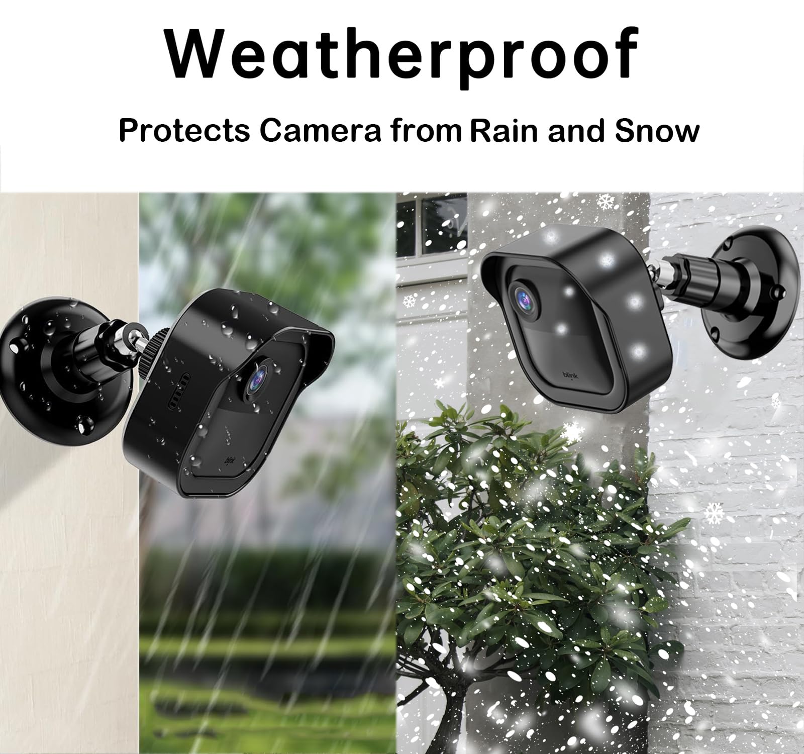 Wall Mount Bracket For Blink Outdoor 4 (4Th Gen) & Blink Outdoor 3 (3Rd Gen) Camera, Weatherproof Protective Cover Case And 360