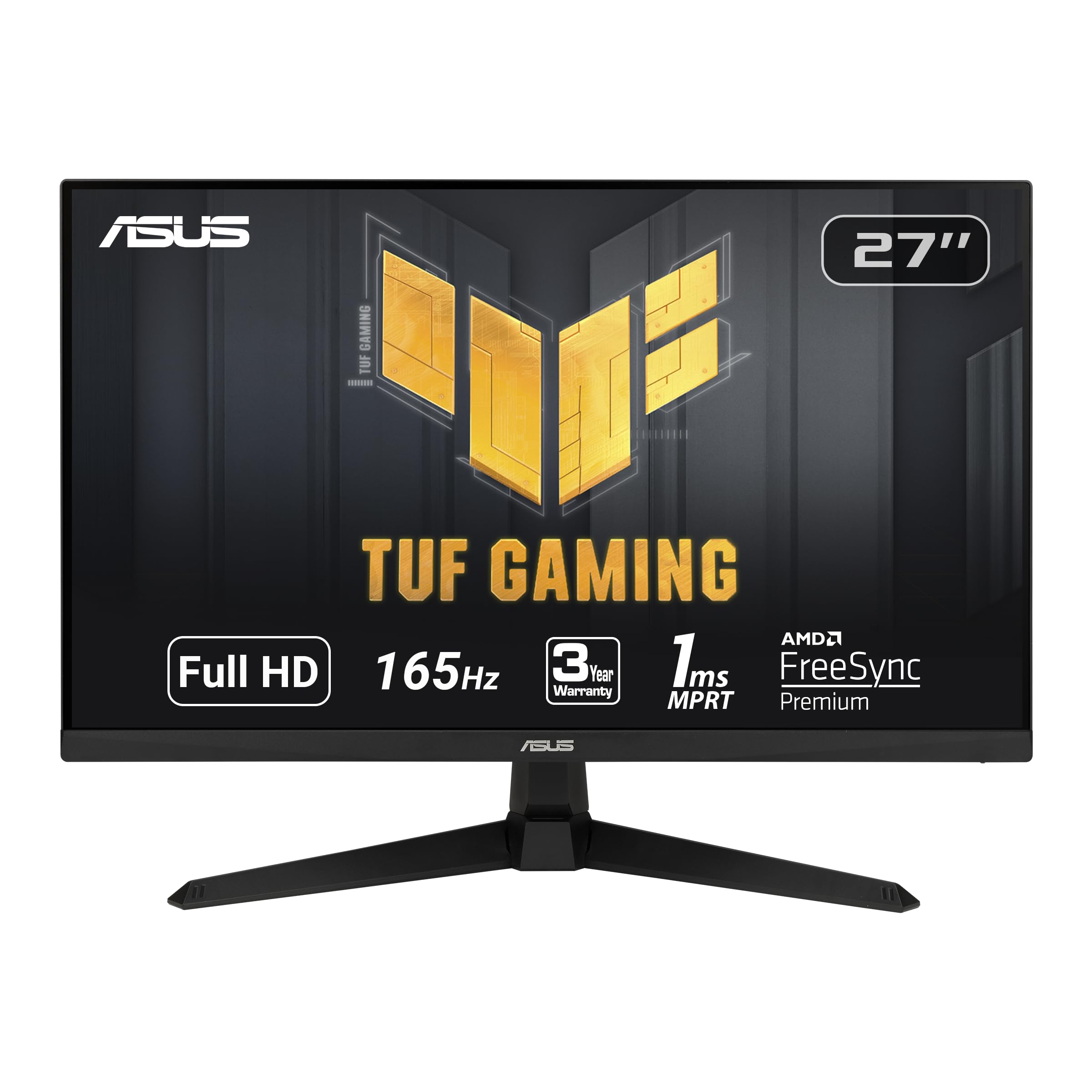 Asus Tuf Gaming 27    1080P Gaming Monitor (Vg277Q1A)   Full Hd, 165Hz (Supports 144Hz), 1Ms, Extreme Low Motion Blur, Freesync
