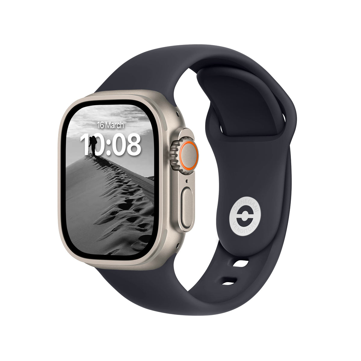 Donegani Sport Band Compatible With Apple Watch Series 8 7 6 5 4 3 2 1 Se|41Mm 40Mm 38Mm Men Women In Color Midnight
