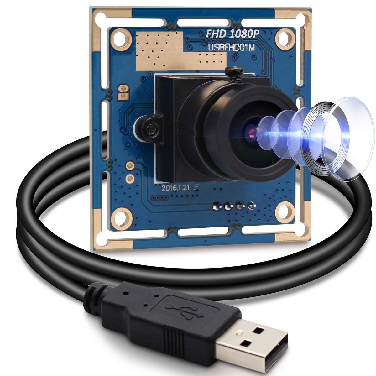 SVPRO 1080P USB Camera Module for Computer and Raspberry Pi,30fps/60fps/120fps High Speed Board Camera CMOS OV2710 UVC Camera Mo
