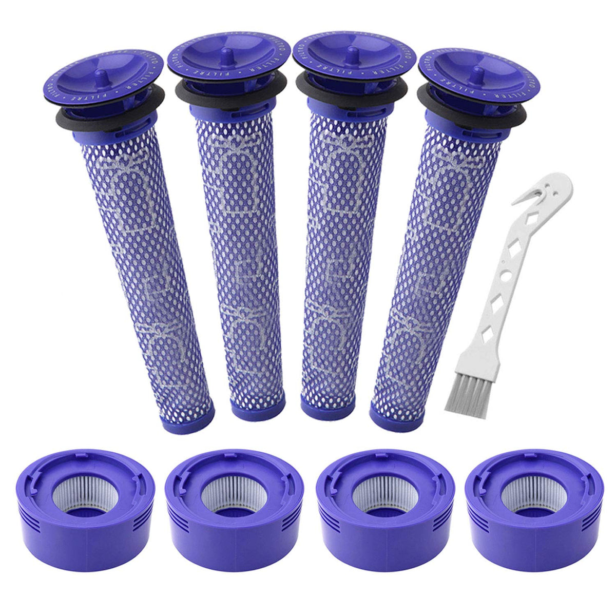 Lemige 4 Pre Filters And 4 Post Filters Replacement Compatible With Dyson V7, V8 Animal And Absolute Vacuum, Compare To Part 965