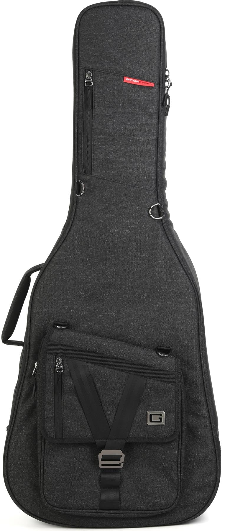 Gator Cases Transit Series Lightweight Acoustic Guitar Gig Bag with Back Pack Straps, Weather Resistant Exterior, and Rubberized