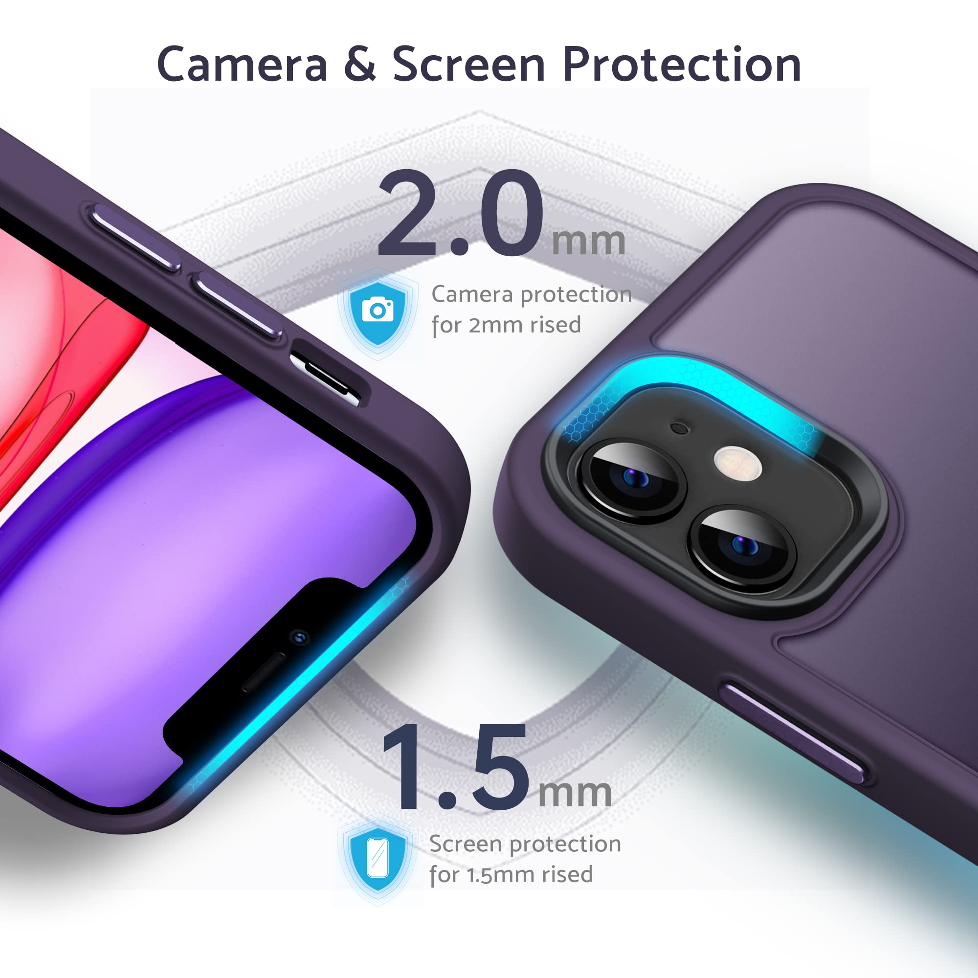 Anqrp Designed For Iphone 11 Case, [Support Wireless Charging] Soft Silicone Slim Anti Scratch Phone Case Cover For Iphone 11 6.