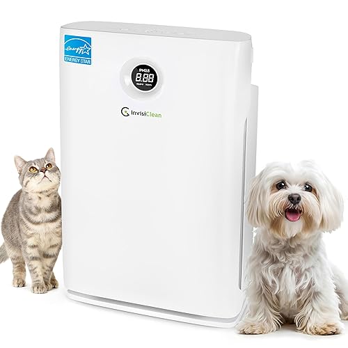 Invisiclean Claro Air Purifier For Large Room, Bedroom, Home   Over 1600 Sq Ft, Zero Ozone, Uv Light, H13 Medical Grade True Hep