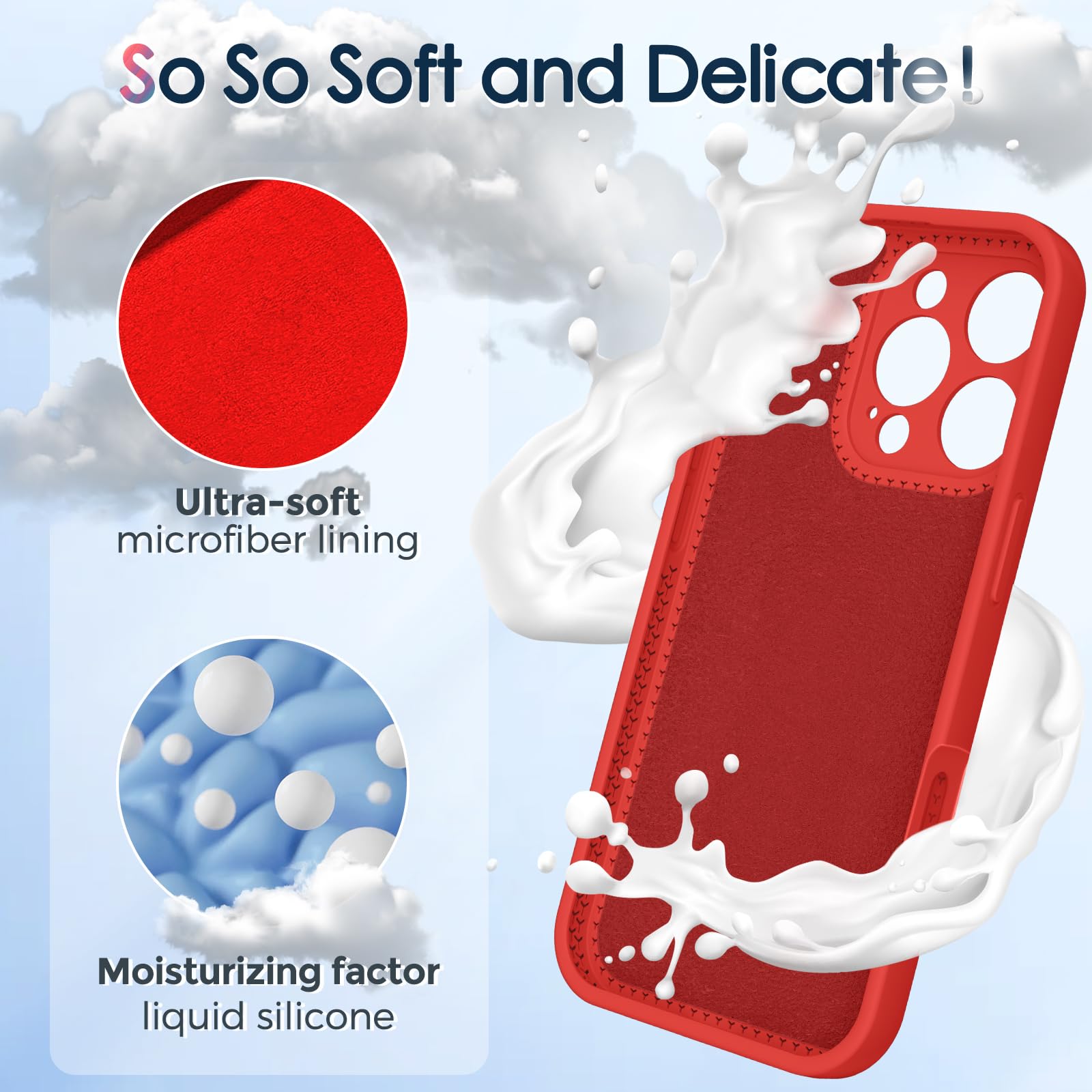 Kmambag Mag Ring Designed For Iphone 16 Pro Max Case, Liquid Silicone [Moisturizing Factor] Extreme Soft Slim Phone Case With St