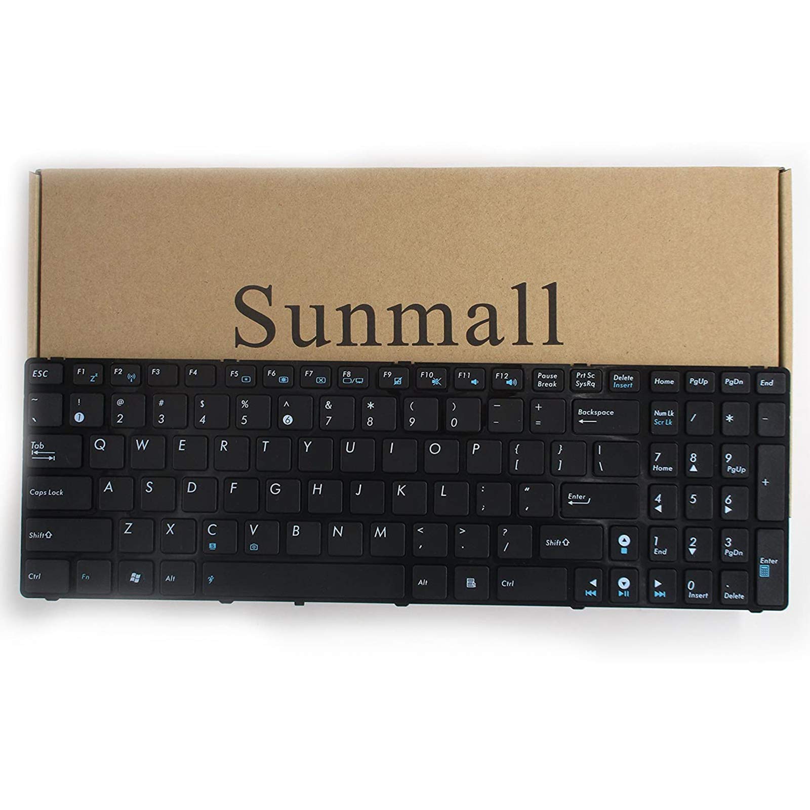 Sunmall Keyboard Replacement Without Backlit Compatible With A52 F50 X53E A53S K53 K53S K54 G73S X73E Series Laptop Black Us Lay