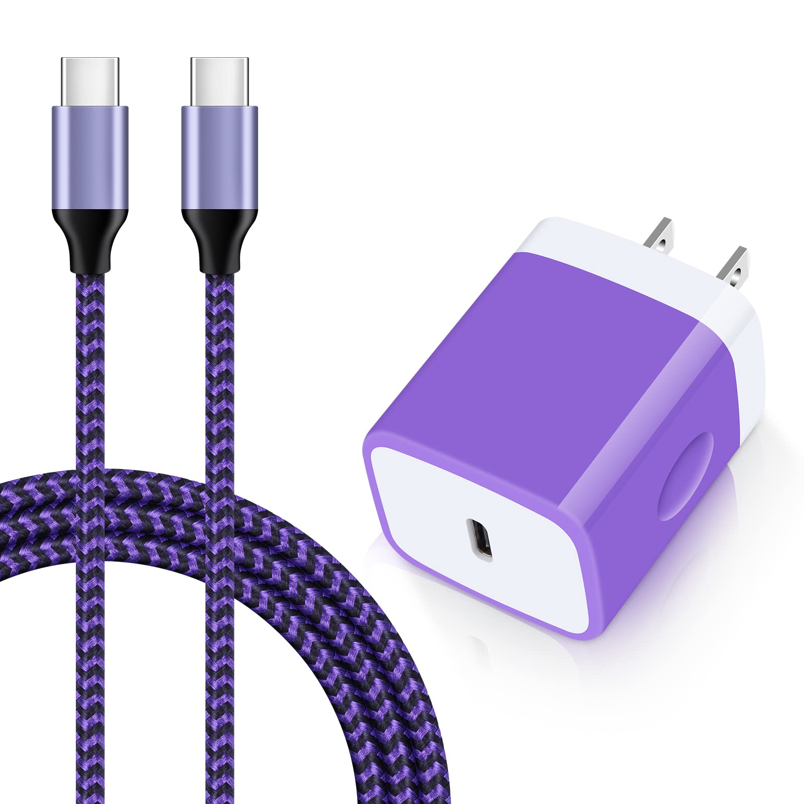 USB Type C Charger Block for Samsung Galaxy A15 5G A14 A13 5G A23 A54 A53 A03s A24 A25 S23 Z Fold5 S21 FE Z Flip5 S22 Note21,iPh