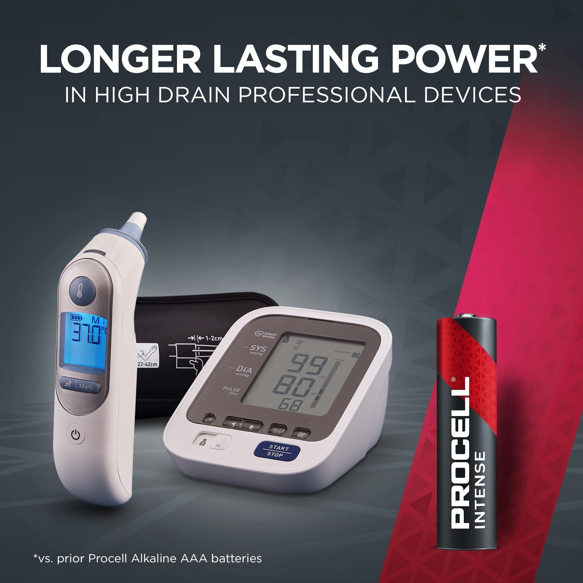 Procell Intense Aaa High-Performance Alkaline Batteries (144 Pack), 10-Year Shelf Life, Bulk Value Pack For High Power Professio