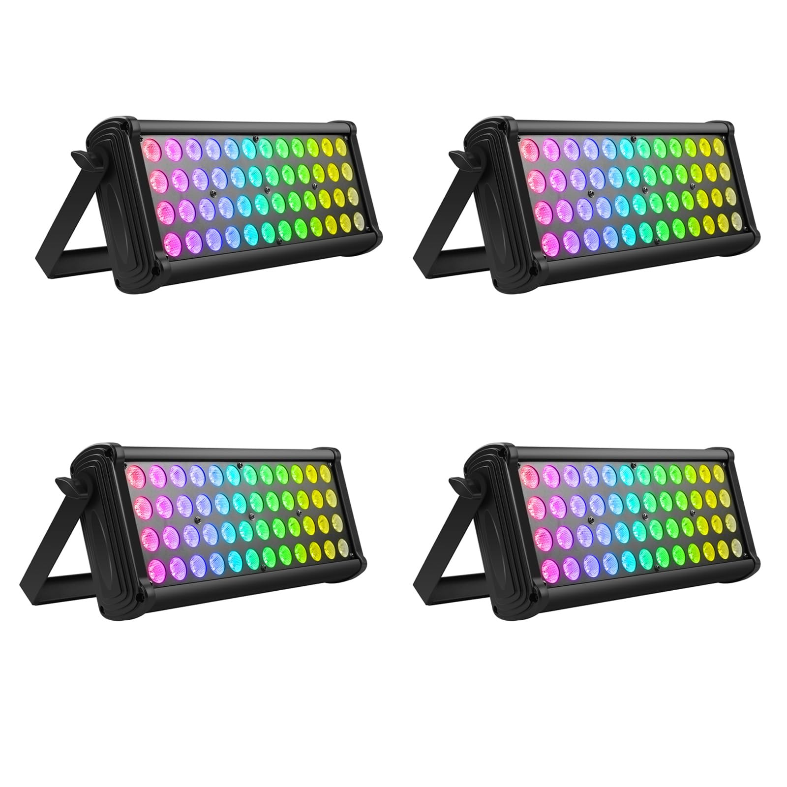Led Stage Light Wall Washer Bar 80W 48Leds Rgb Dj Lights Bar 2 8 12 Dmx Control Auto Play Sound Activated Uplight For Wedding Di