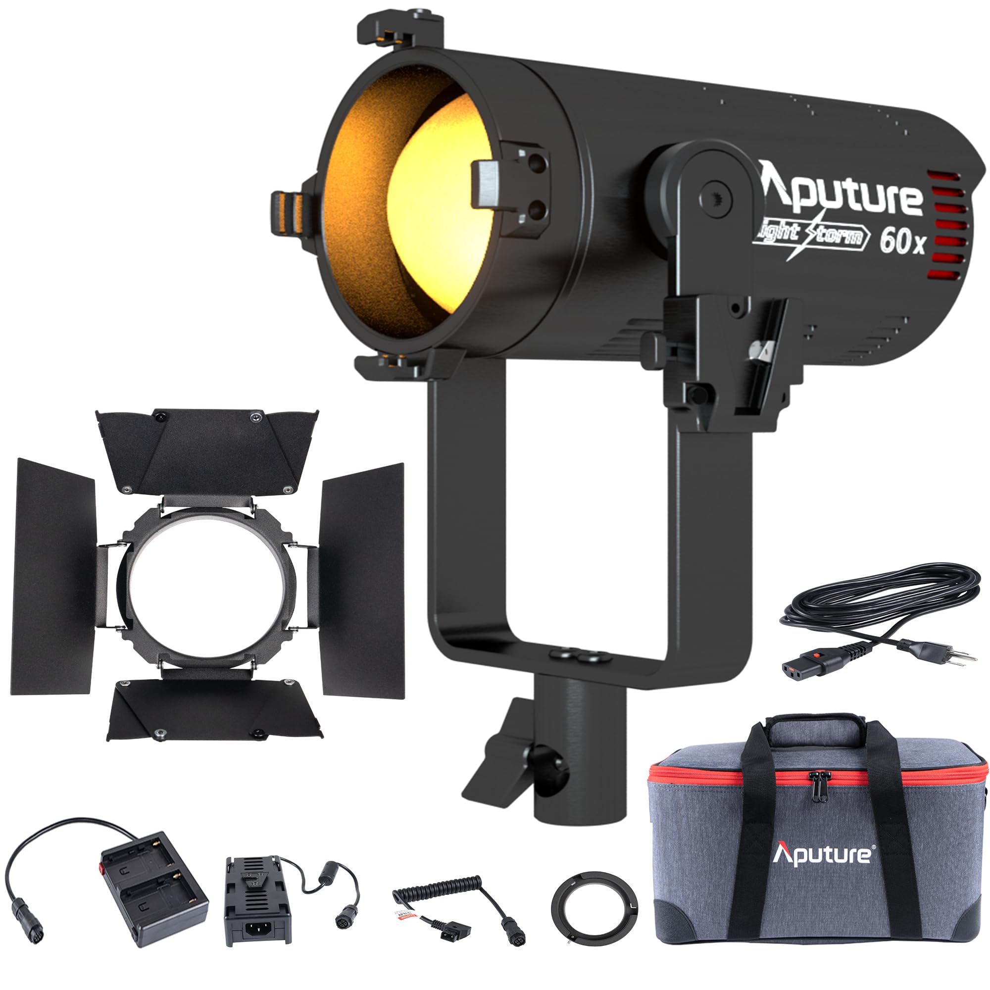 Aputure 60X Aputure Light Storm Ls 60X Bi Color Led Light 30000Lux @1M, Cri 95+ Tlci 95+Built In 9 Lighting Fx, Support Np F970