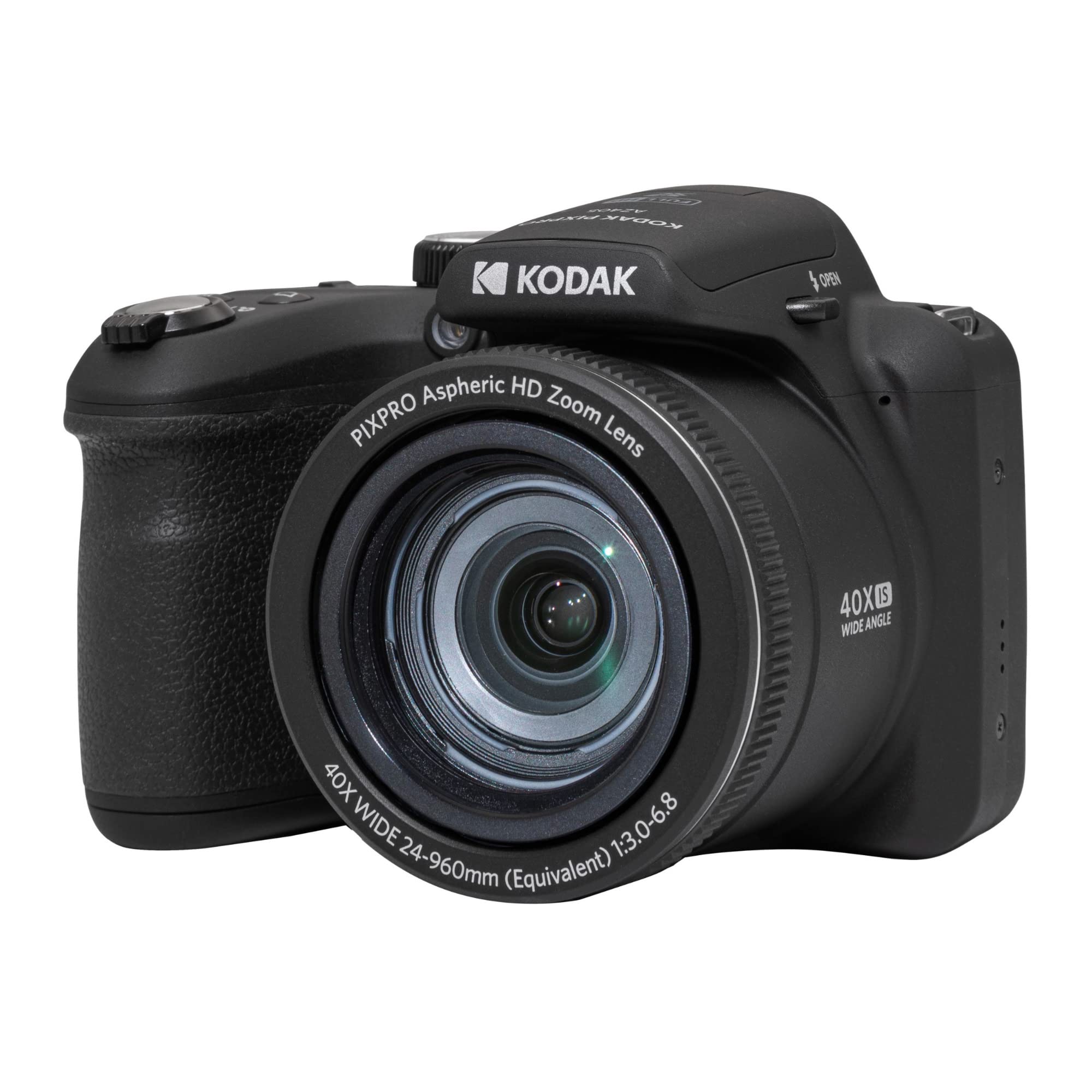 Kodak Pixpro Az405-Bk 20Mp Digital Camera 40X Optical Zoom 24Mm Wide Angle Lens Optical Image Stabilization 1080P Full Hd Video