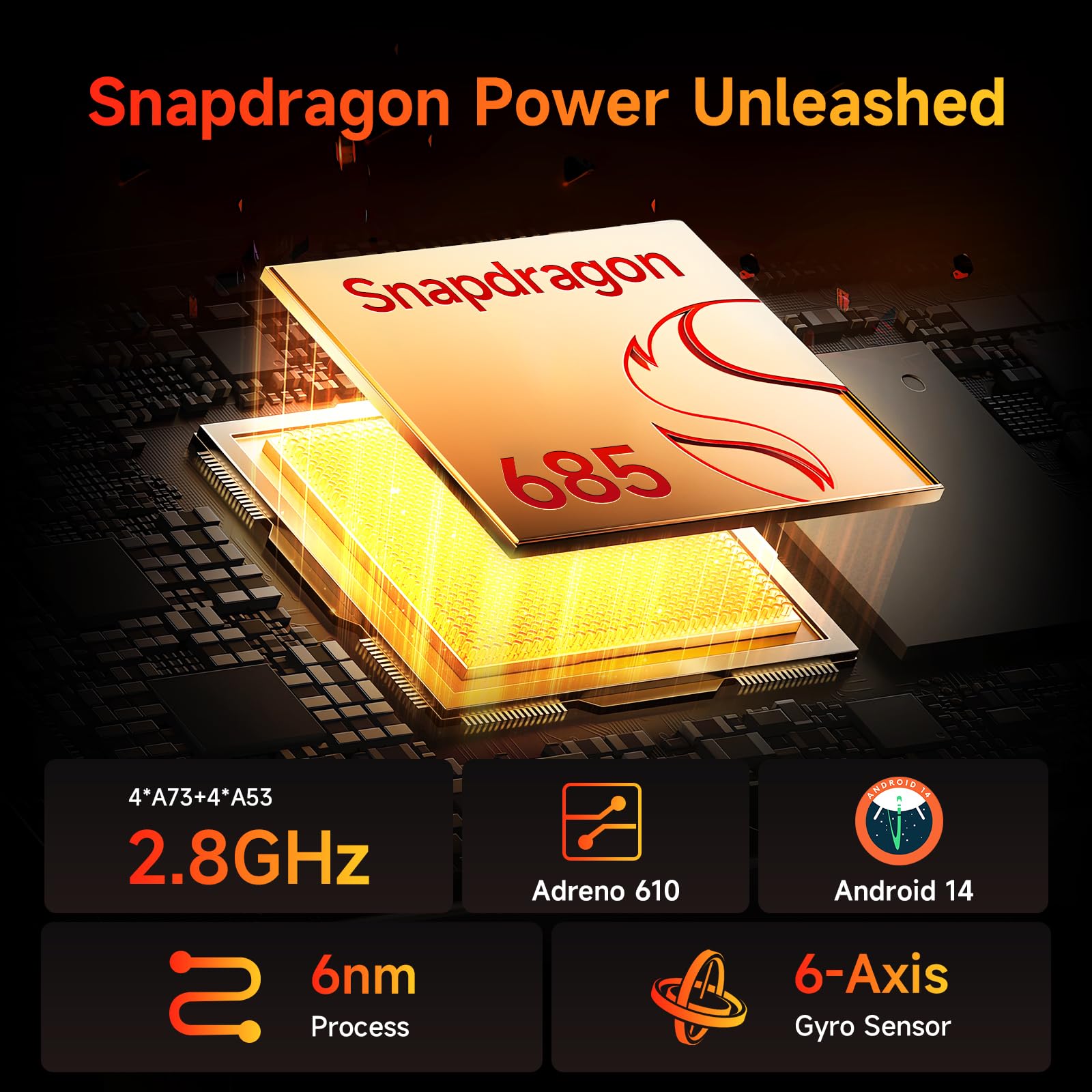 Bncf 8.4 Inch Snapdragon 685 Android 14 Tablet, Fhd Ips 1920X1200 Resolution 60Hz Reflex Bpad Mini With Widevine L1, 16Gb+128Gb(