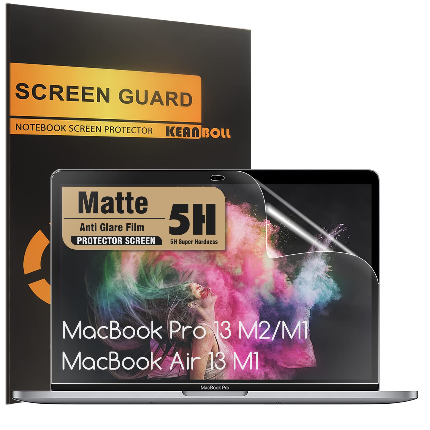 Keanboll 3 Pack Anti Glare Screen Protector For Macbook Pro 13 Inch M2 M1,Macbook Air 13 M1,Model A2338 A2289 A2251 A2159 A1706
