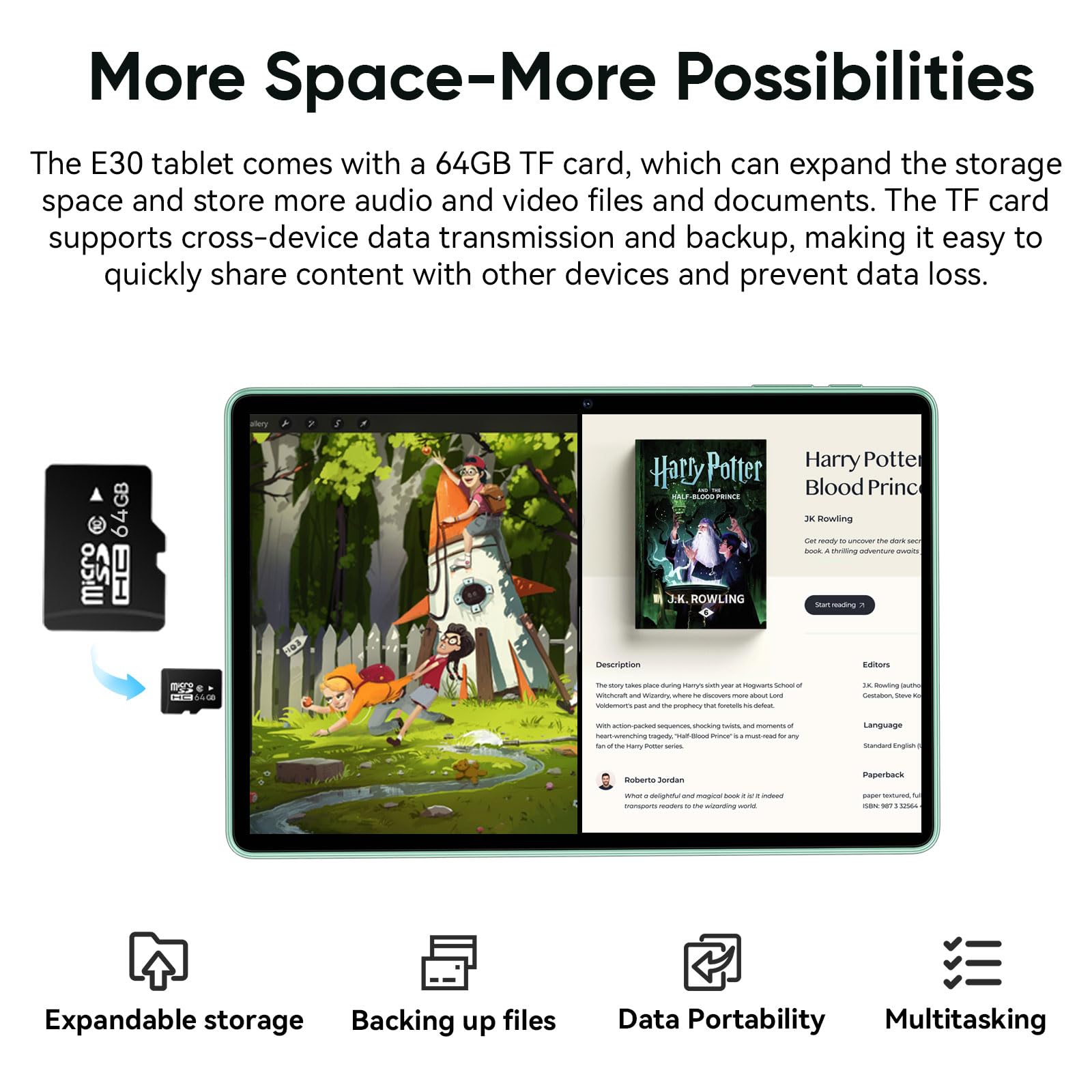 Hnvhnv Android 15 Tablet 10.1 Inch Tablet, 24Gb Ram 128Gb Rom 2Tb Expand, Octa-Core Processor, 2 Years Protection, 1280X800 Hd I