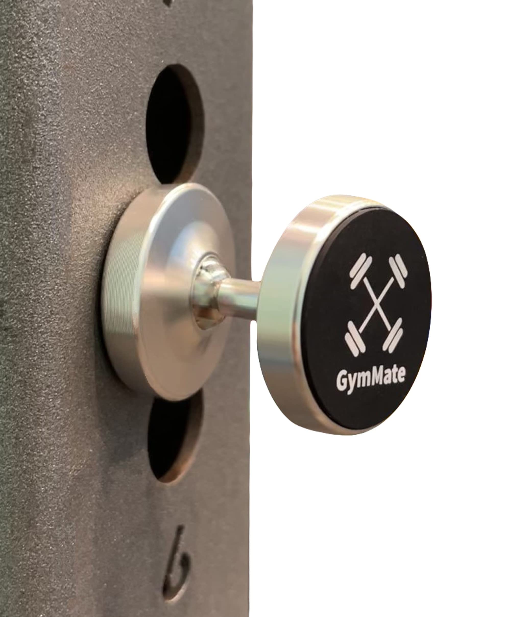 Gym Mate Dual Magnetic Phone Mount & Holder. Attaches Magnetically To Metal Surface. Shoot Hands Free Videos While Working Out.
