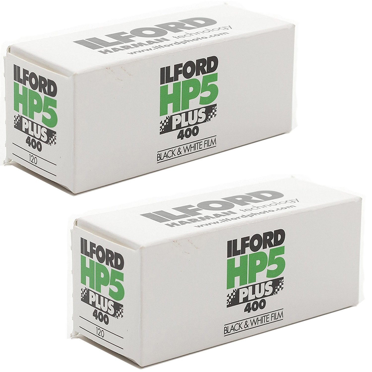 Ilford HP5 Plus Black and White Negative Film ISO 400 (120 Roll Film) 2Pack