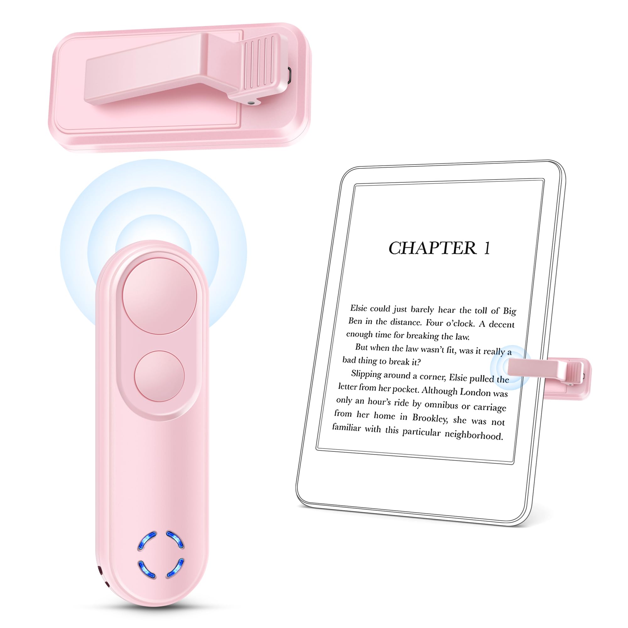 Smanu Rf Remote Control Page Turner For Kindle Paperwhite Oasis Kobo Ereaders, Remote Camera Shutter And Video, Remote Page Turn