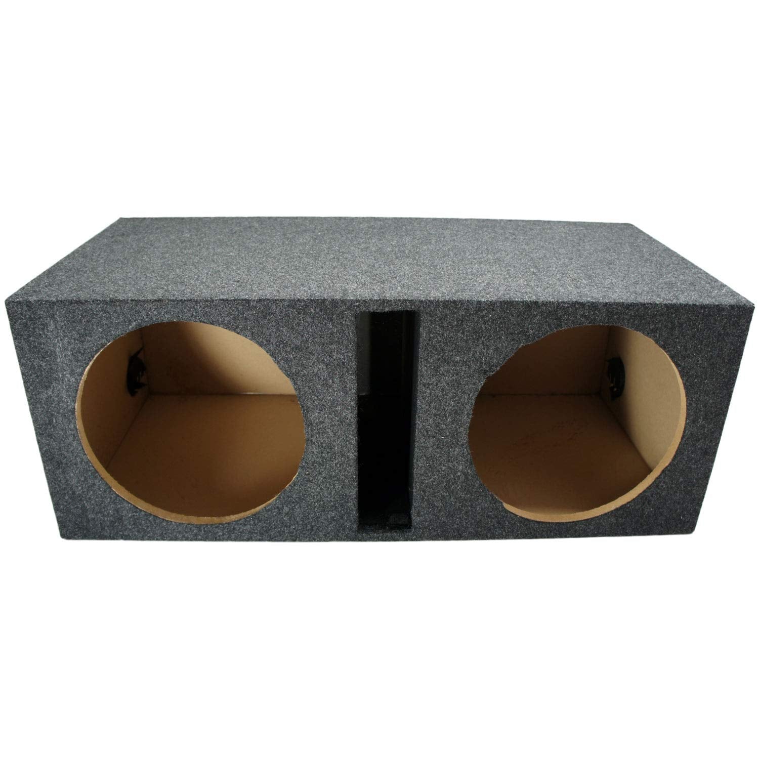 American Sound Connection Dual 12'' Sub Box Ported Vented Subwoofer Enclosure Mdf Car Audio Stereo System