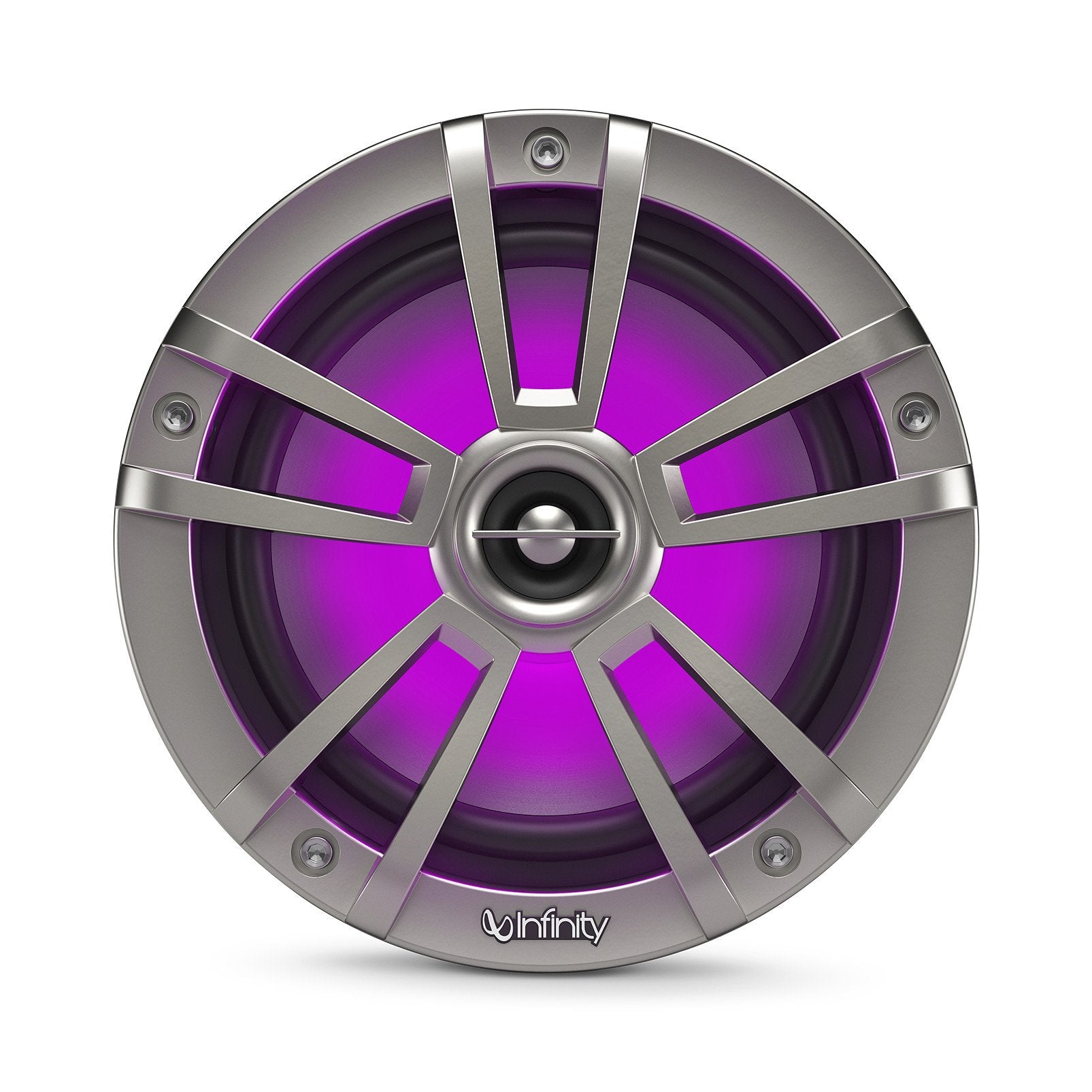 Infinity 622Mlt Marine 6.5 Inch Rgb Led Coaxial Speakers - Titanium