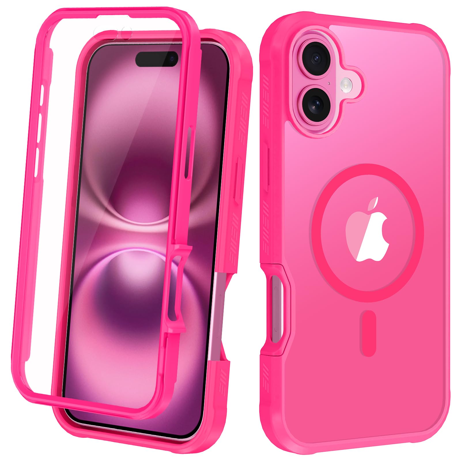 Avocase Magnetic for iPhone 16 Case Built in Screen Protector [Compatible with MagSafe] Military-Grade Protection Full Body Shoc