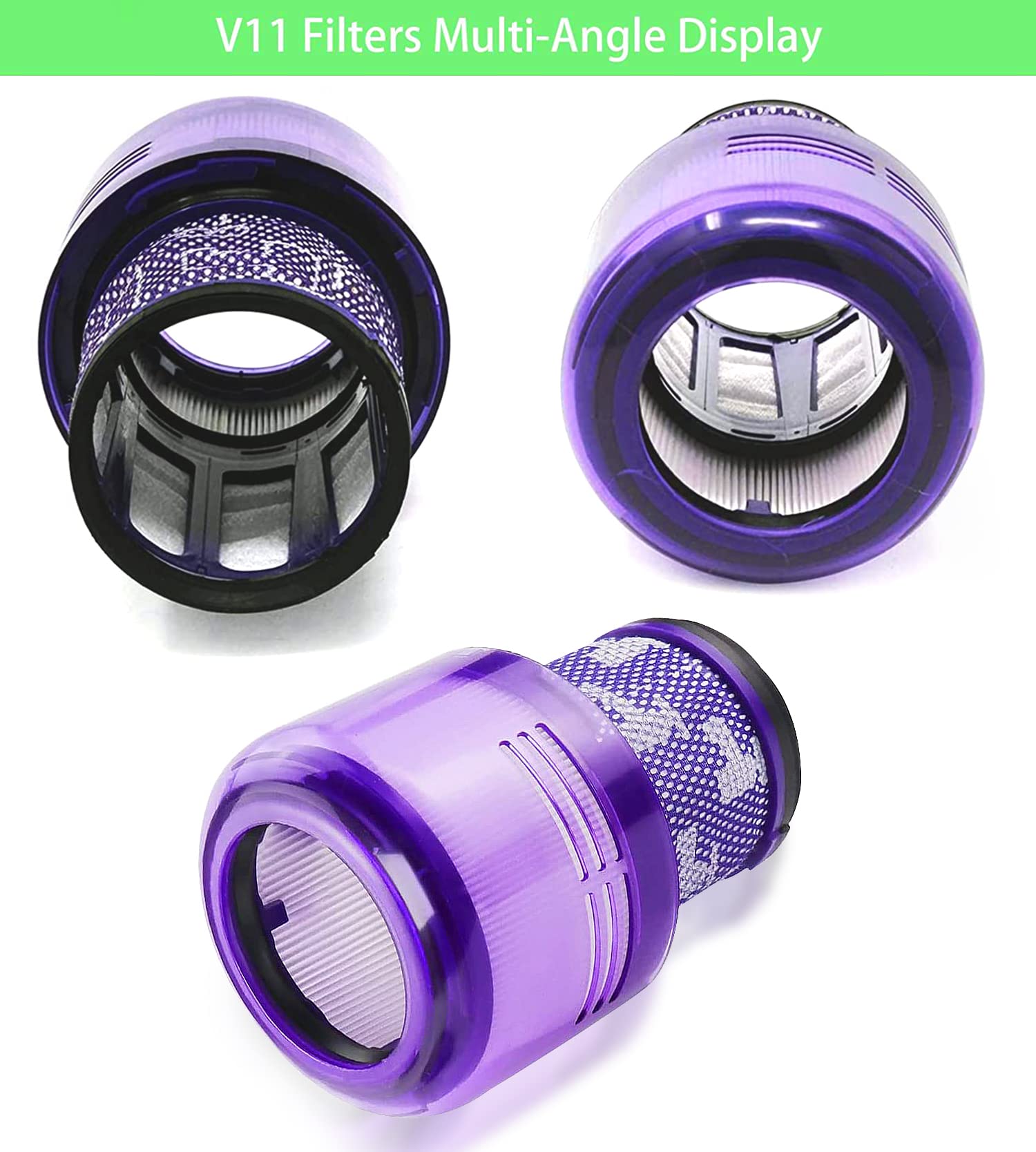 V11 Animal Filter Replacement Compatible With Dyson V11 Torque Drive V11 Animal V11 Complete V11 Extra V15 Detect Vacuums, Part