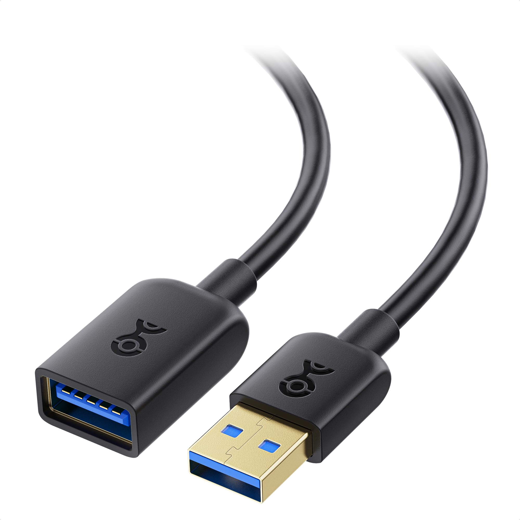 Cable Matters USB to USB Extension Cable 6 ft (USB 3.0 Extension Cable/USB Extender) in Black for Webcam, VR Headset, Printer, H