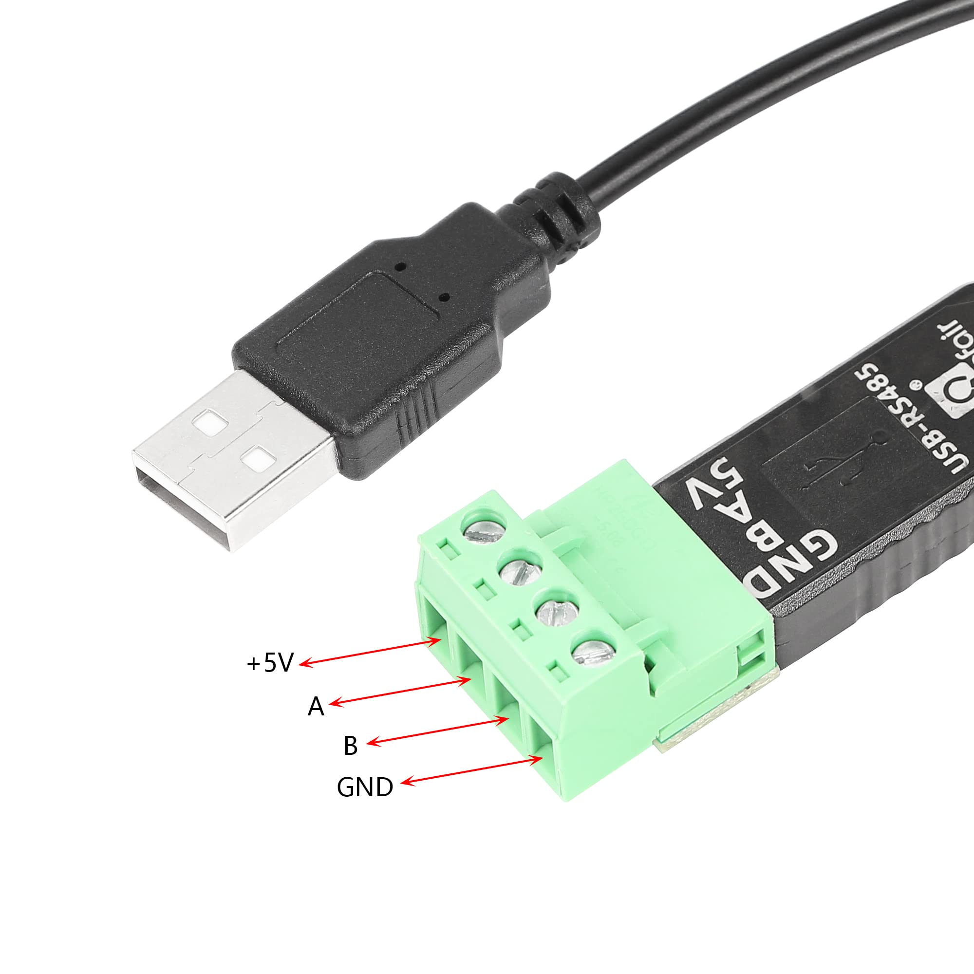 Cerrxian 1Ft Rs485 To Usb Terminal Converter Serial Port Cable For Windows 7 8 10