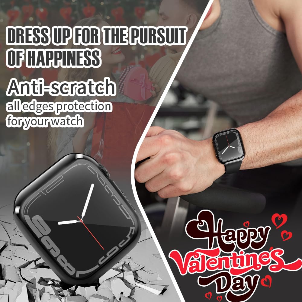 Top4Cus 45Mm Cover Soft Tpu Anti Scratch Lightweight 45Mm Iwatch Case All Around Screen Protector, Optional Cases Compatible Wit