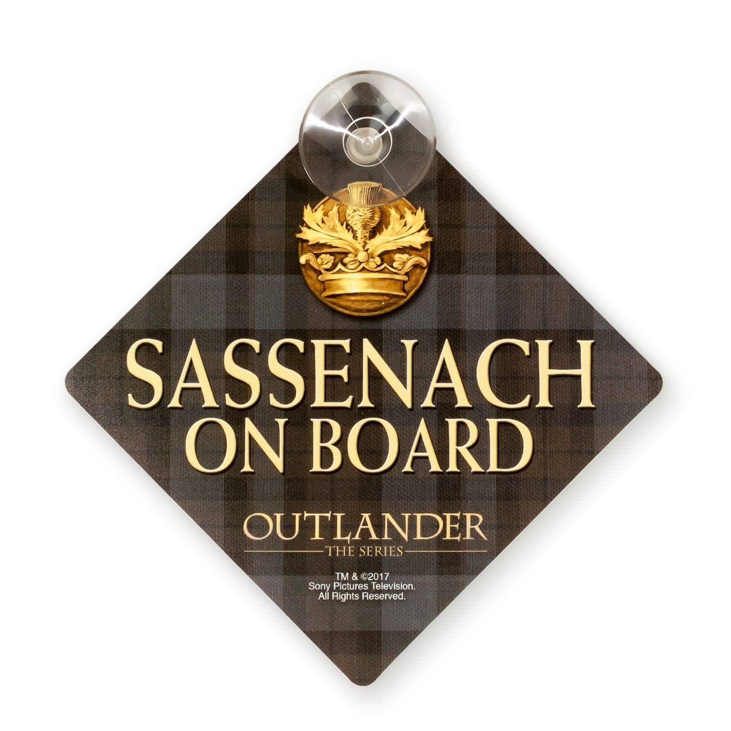 Outlander Sassenach Car Window Sign  Official Outlander Decorative Collectible