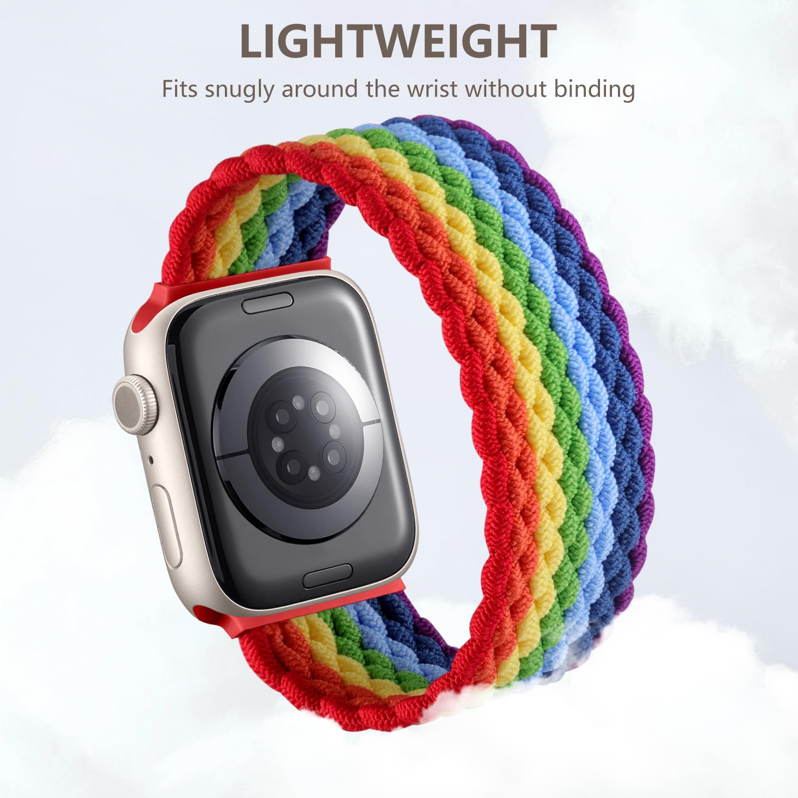 Zedoli Braided Solo Loop Compatible With Apple Watch Ultra/Ultra 2 Band 42Mm 44Mm 45Mm 46Mm 49Mm Men, Stretchy Nylon Solace Band