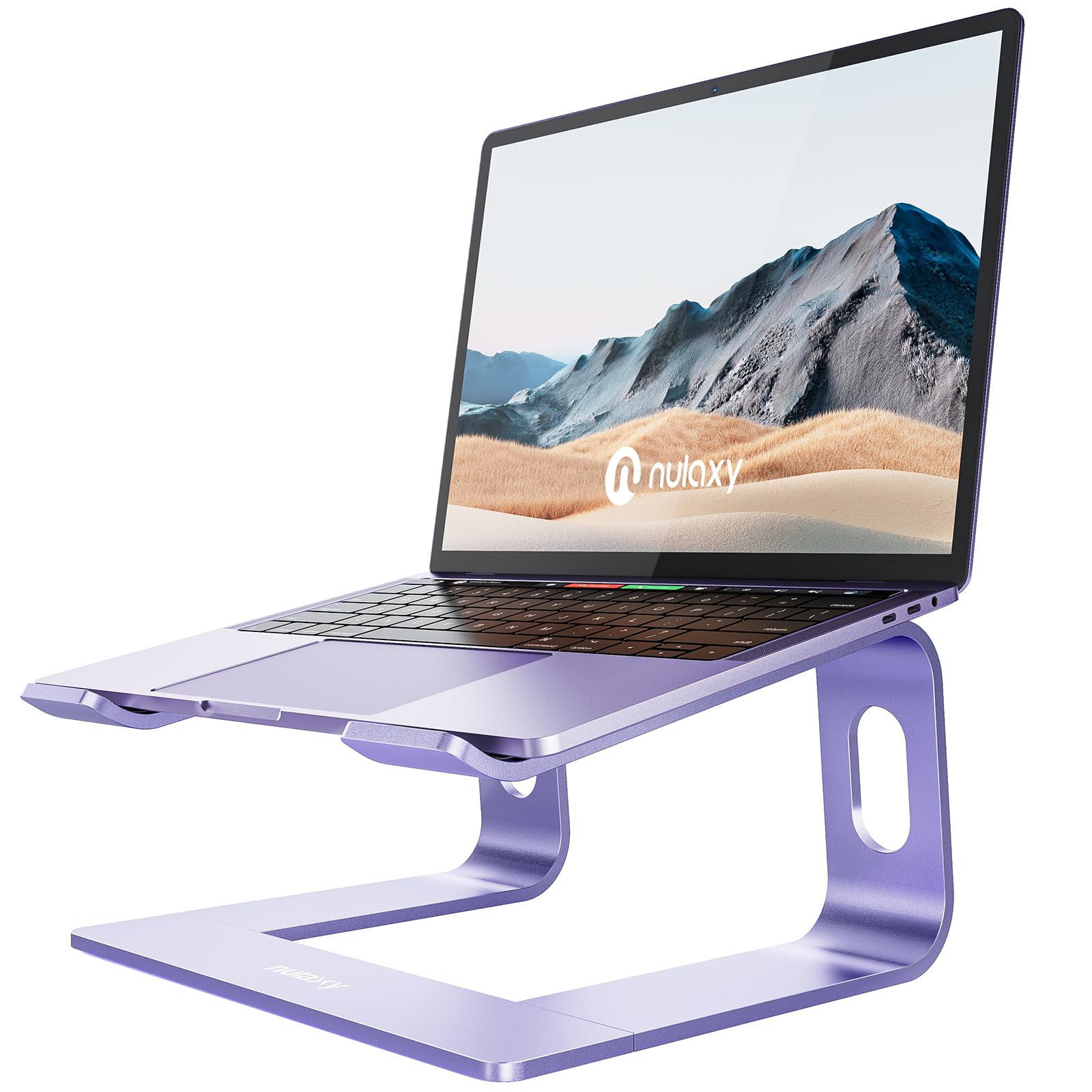 Nulaxy Laptop Stand, Ergonomic Aluminum Laptop Computer Stand, Detachable Laptop Stand Riser Notbook Hold Stand Compatible With
