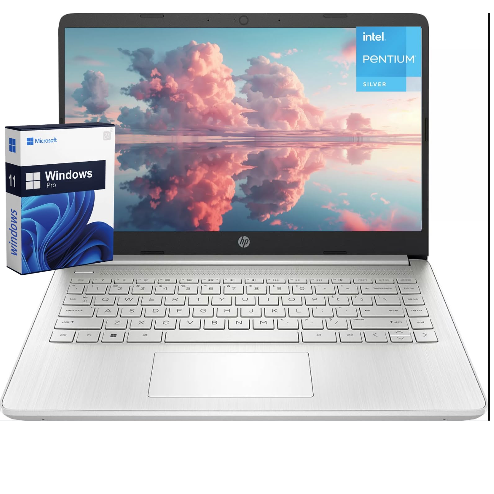 Hp Business & Student Laptop, 14'' Fhd Display, Intel Pentium Quad-Core Processor, 16Gb Ram, 512Gb Ssd, Intel Uhd Graphics, Wifi