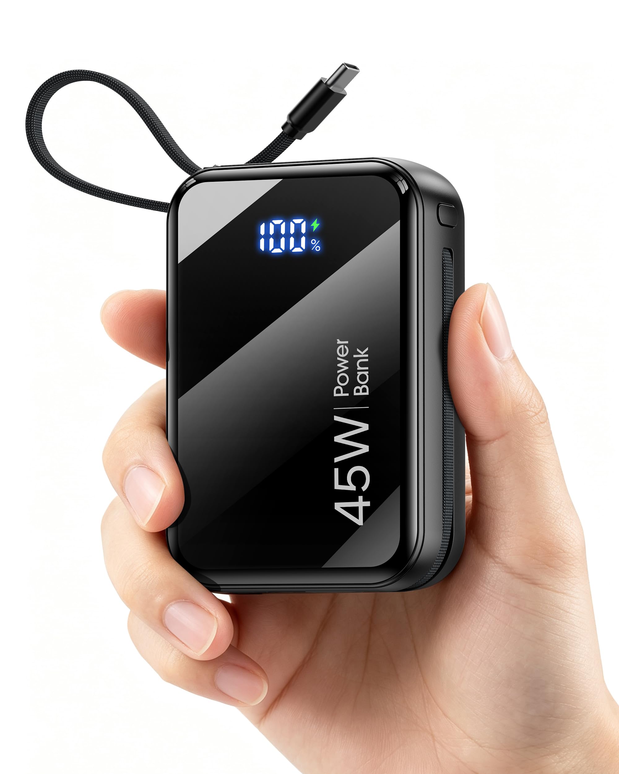 45W Fast Charging Portable Charger, 35% Smaller 20000mAh Travel Power Bank