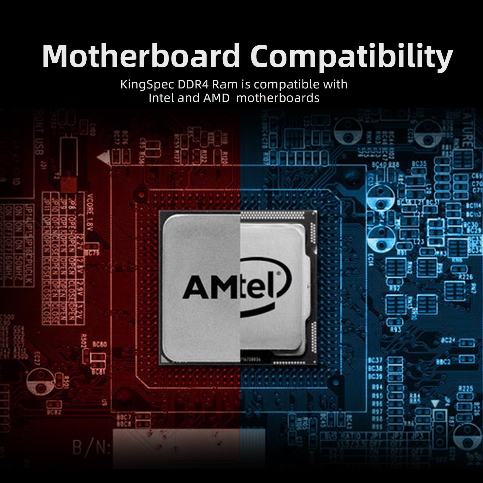 Kingspec 16Gb Ddr4 Ram 3200Mhz, 1.35V 288 Pin Dimm Cl18 Desktop Memory Module