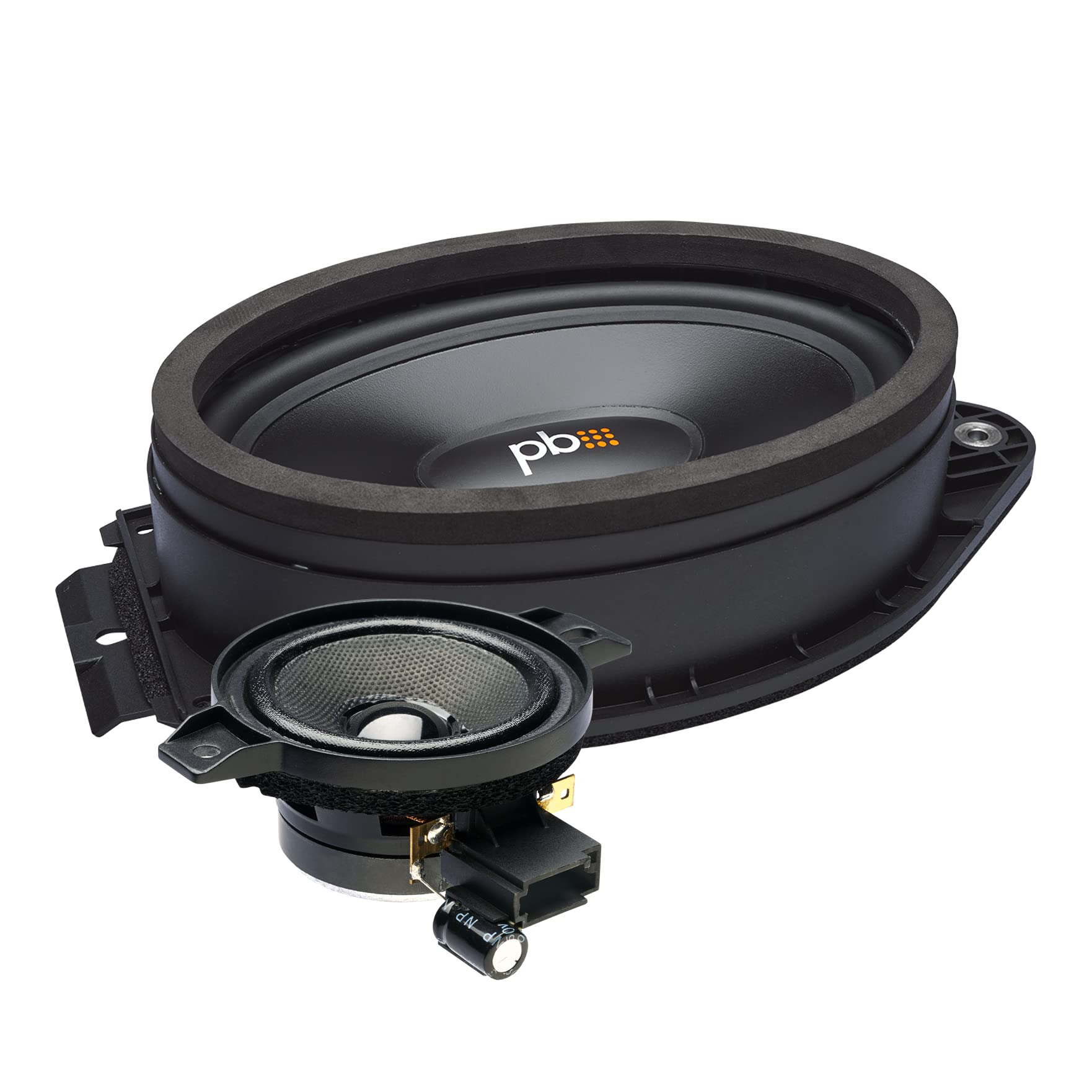 Powerbass Oe69C Gm   6'X9' Direct Fit Compatible With Gmc Oem Component Speakers Kit / 80Wmrs   160Wmax   Pair