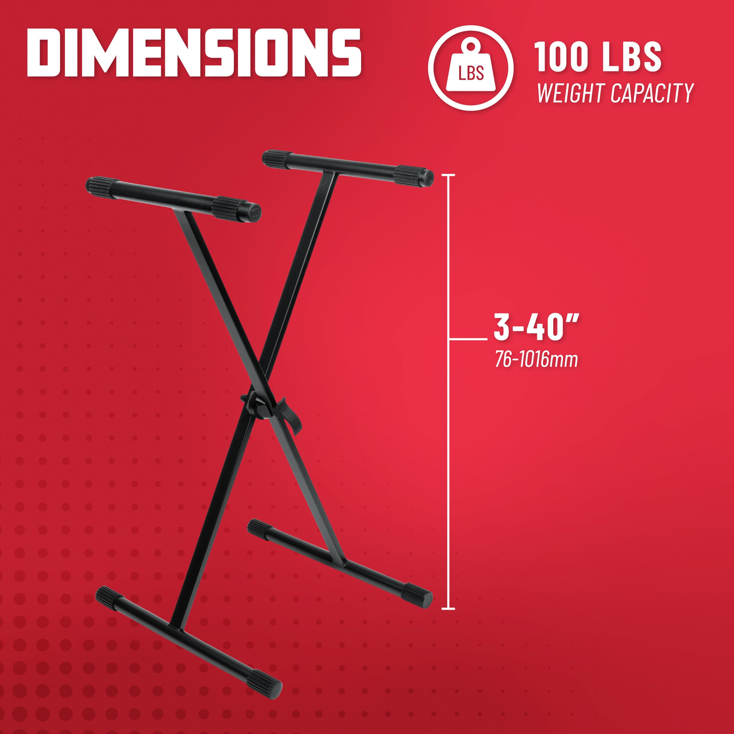 Gator Frameworks Gfw-Key-1000X Standard X Style Keyboard Stand