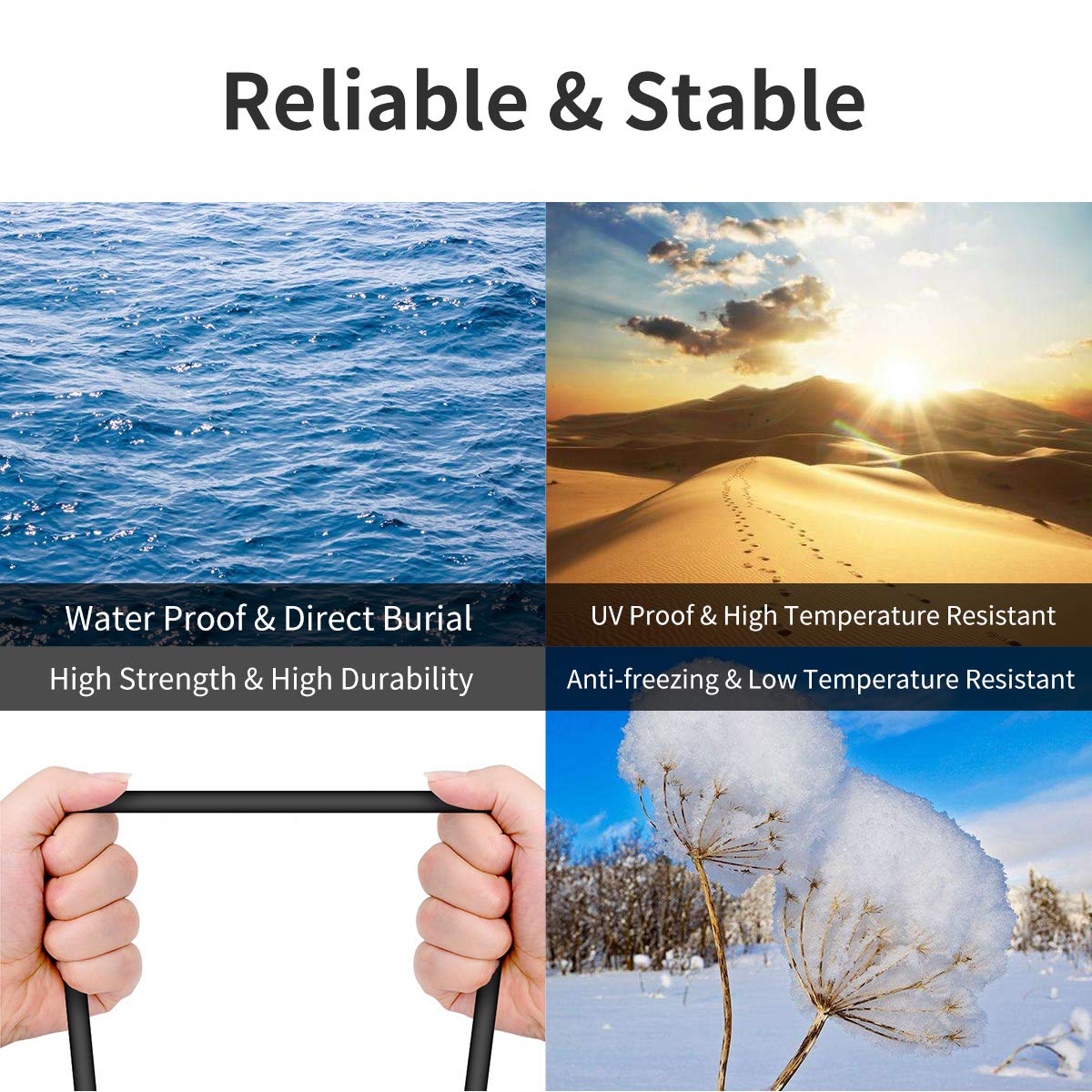 Bifale Cat7 Ethernet Cable 25Ft, Cat7 Outdoor Cable Triple Shielding Sstp 10Gbps 600Mhz Ethernet Patch Cable For Modem Router Lan Rj45, Uv/Water Proof, Direct Burial, Pe Jacket