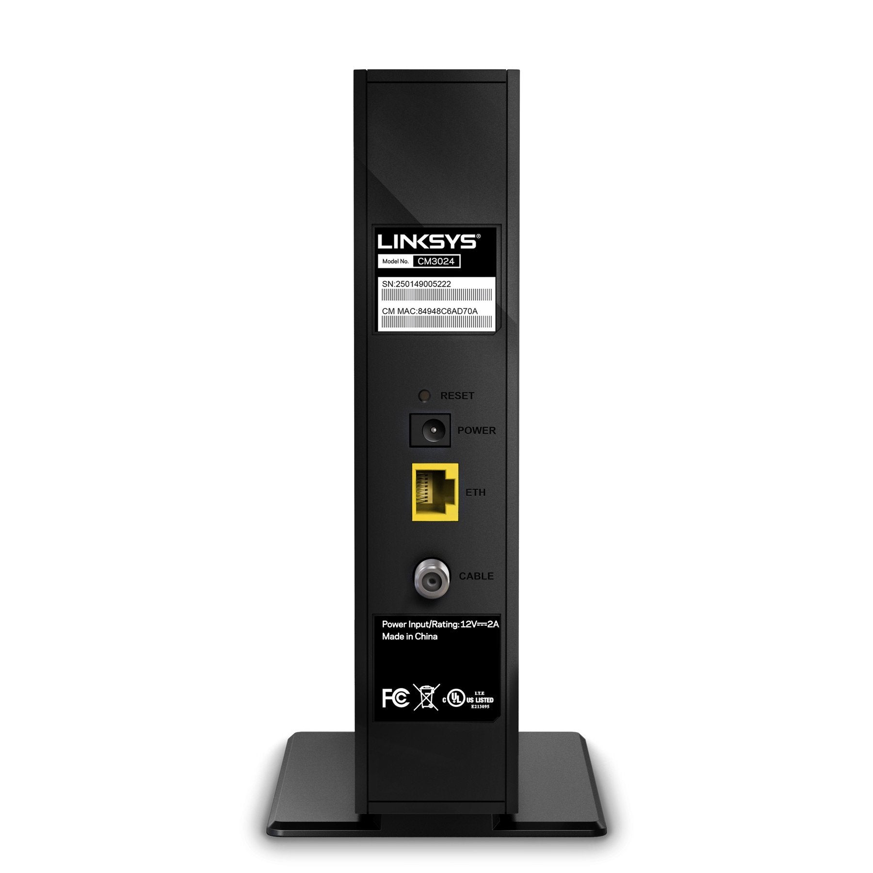 Linksys Cm3024 High Speed Docsis 3.0 24X8 Cable Modem, Certified For Comcast/Xfinity, Time Warner, Cox & Charter (Modem Only, No