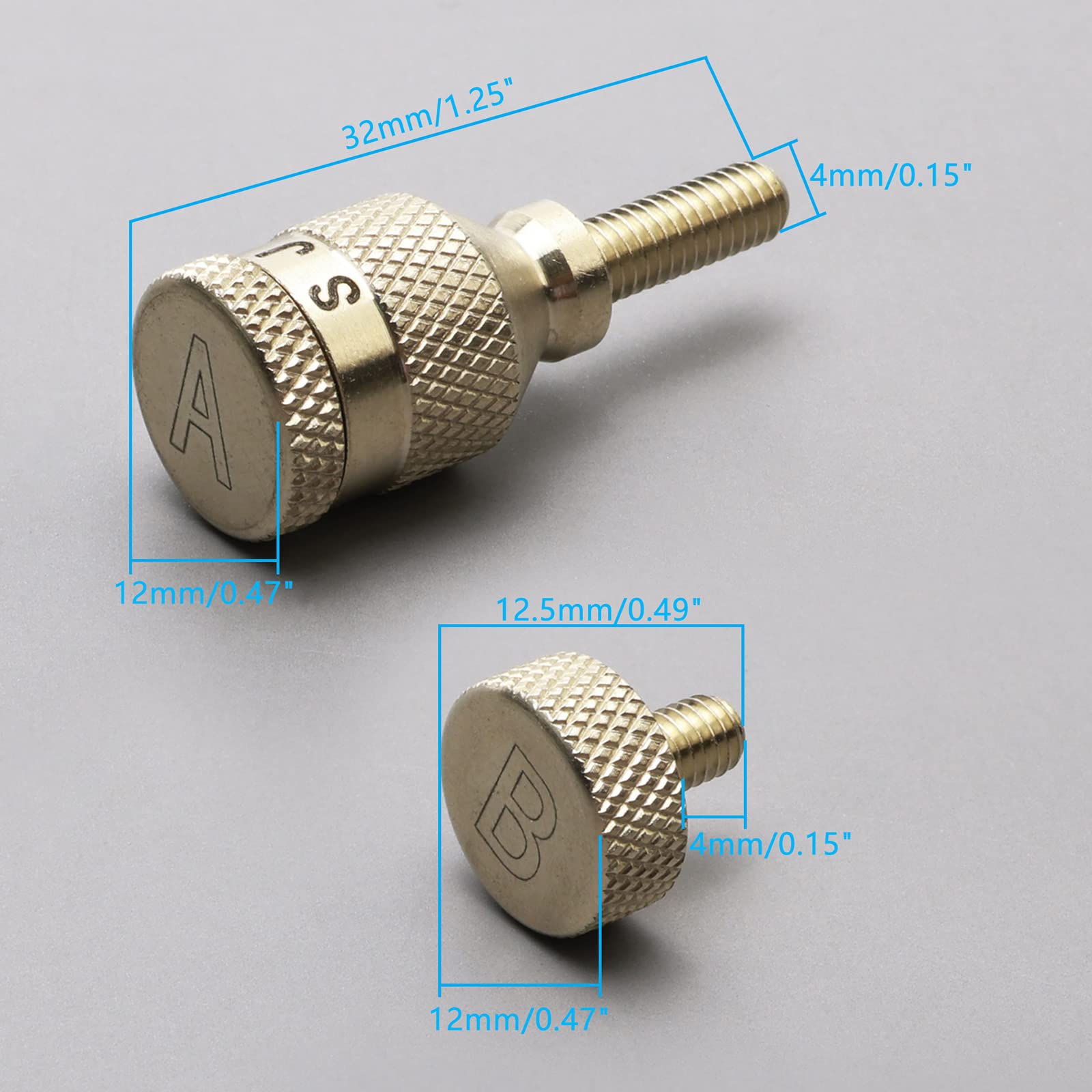 Unxuey Sax Neck Screw Neck Tightening Screw For Alto Tenor Soprano Saxophone Repair Parts Replacement  Thread Diameter 4Mm