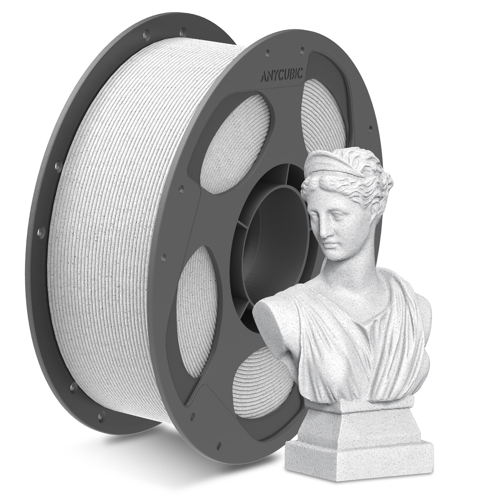 ANYCUBIC Marble PLA 3D Printer Filament, 3D Printing Rock PLA Filament 1.75mm Dimensional Accuracy +/- 0.03mm, 1KG Spool (2.2 lb