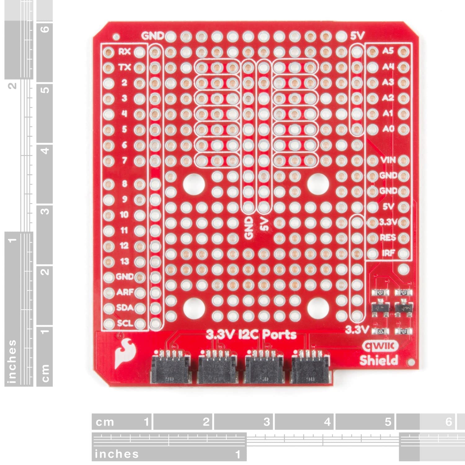 Sparkfun Qwiic Shield Compatible With Arduino-Simple To Incorporate Qwiic Connect System W/ R3 Footprint System I2C 4 Mounting P