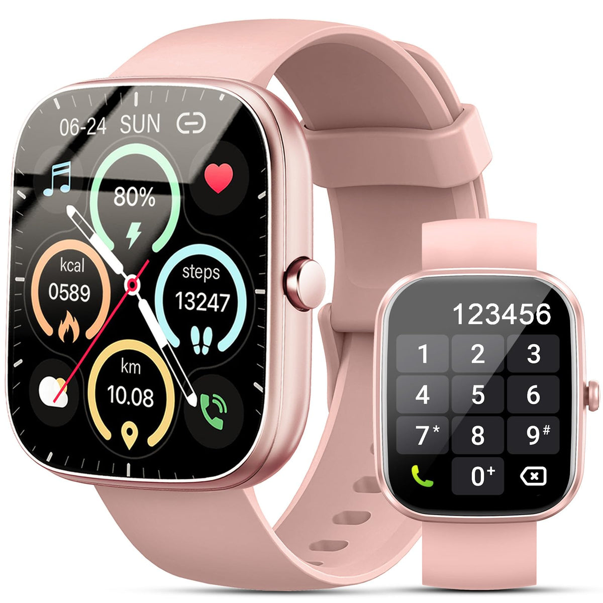 Smart Watch, 1.91 '' Smartwatch For Women Men(Answer/Make Call), Fitness Tracker With 100+ Sport Modes, Ip68 Waterproof, Heart R
