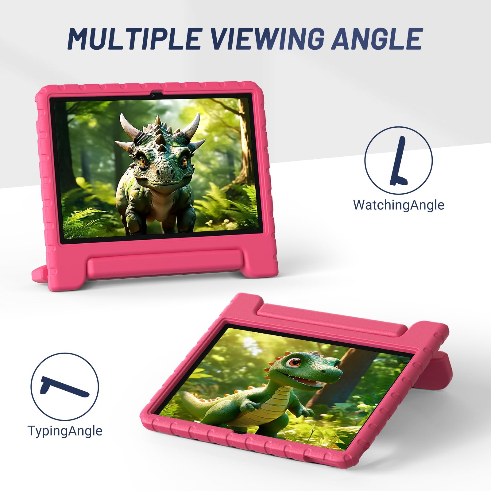 Simpleway Kid Case For Lenovo Tab M11 2024 Release 11Inch Model(Tb330Fu/Tb330Xu), Lightweight Multi Angle Shockproof Protective