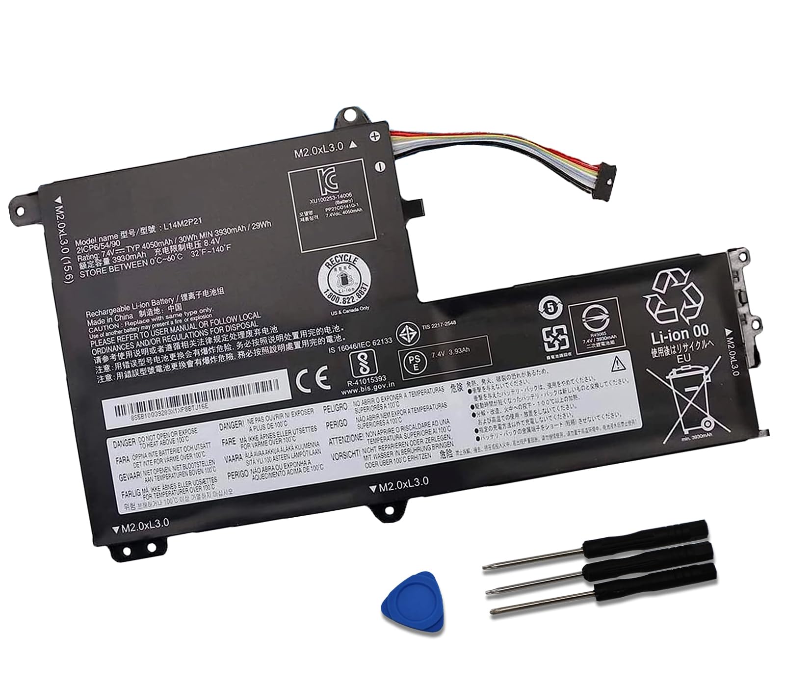 Lcenerga L14M2P21 Laptop Battery Replacement For Lenovo Ideapad 330S 14Ast 330S 14Ikb 330S 15Arr 330S 15Ast 330S 15Ikb Series L1