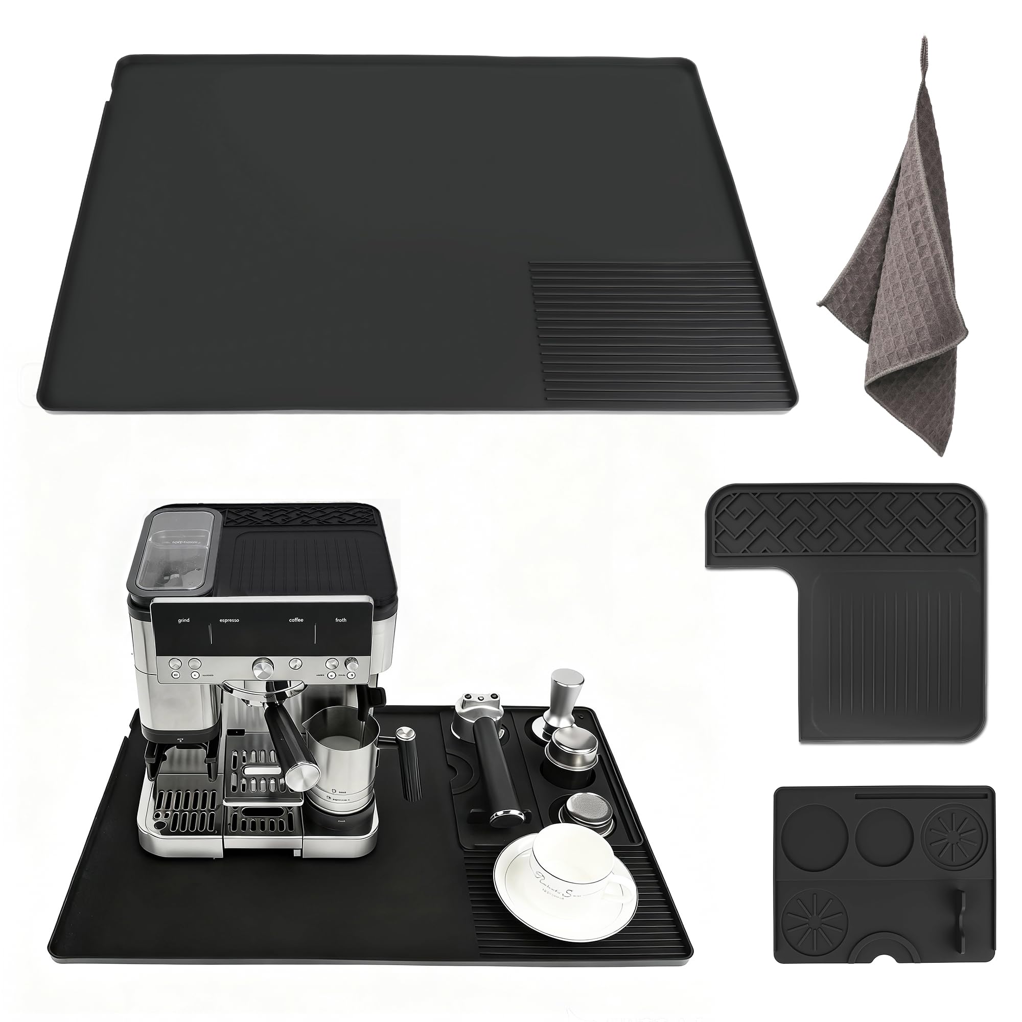 4in1 Silicone Coffee Maker Mat for Ninja Luxe ES601 ES701 23x15