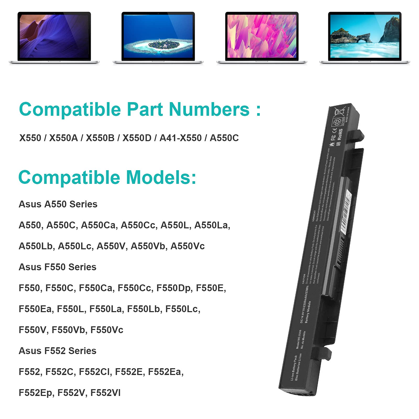 Fancy Buying A41 X550A Laptop Battery For Asus X550 A41 X550 A450 P550 F550 K550 A550 F552 K450 P450 P550 R409 R510 X452 R510 X4